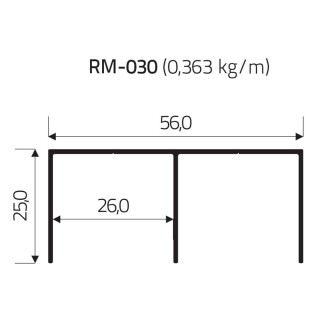 trilho-para-aluminio-6mt-superior-rischi-matte-escuro-rm-030-rometal_02_FRRTTLH106