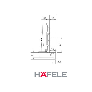 DOBRADICA-HAFELE-SLOW-RETA--CALCO-H0-311.04.296-10PC-6-FRHADOB075