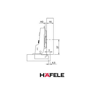 DOBRADICA-HAFELE-SLOW-CURVA--CALCO-H0-311.04.297-10PC--6-FRHADOB076