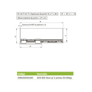 Sistema-para-Porta-de-Correr-ate-80kg-2-Portas-SDS-800-Slow-FGVTN-FRFGKIT024-02