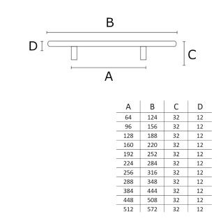 PUXADOR-ITALY-PRIMUS-814-224MM-INOX-PRETO-FRILPXD206-04