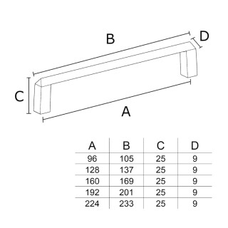 PUXADOR-ITALY-LIVERI-955-224MM-DOURADO-FOSCO-FRILPXD447-04