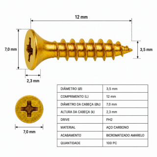 TN-PARAFUSO-CHIPBOARD-CAB-CH-PH2-35X12-BC-100PC-FRFGPAR011-002