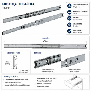 CORREDICA-LIGNUM-FIT-TELESC-450MM-AC-28KG-H42-FRL1CRR084-02