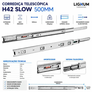 CDICORREDICA-LIGNUM-TELESC-500MM-ZINC-30KG-H42-FRL1CRR071-03