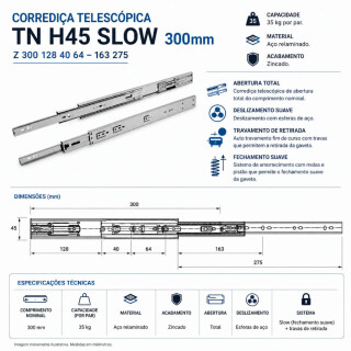 CORREDICA-TELESCOPICA-TN-H45-SLOW-300MM-Z-FRFGCRR001-02