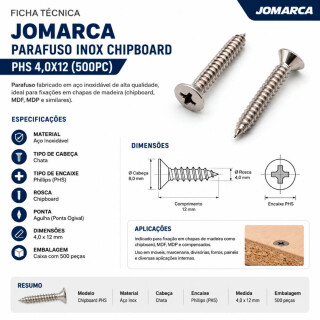 JOMARCA-PARAF-INOX-CH-PHS-40X12-PO-500PC-FRJMPAR045-02
