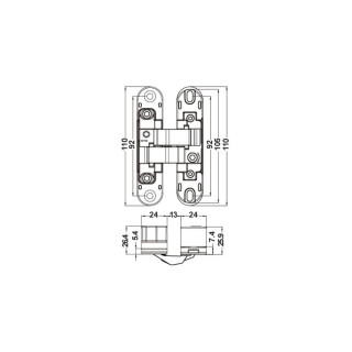 HAFELE-DOBR.INVIS-IN400-ZIN-BRANCA-40KG-927.03.227-FRHADOB092-02